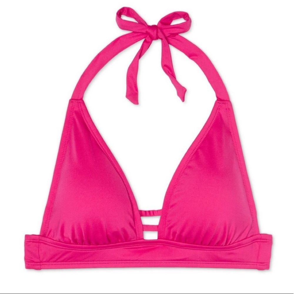 Pink Triangle Bikini Top - Picture 3 of 6